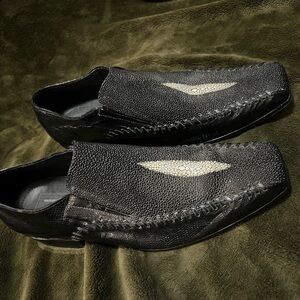 Genuine Stingray Slip On Dress Shoes GSS Fashions Men's  Size 10 Cowboy Western